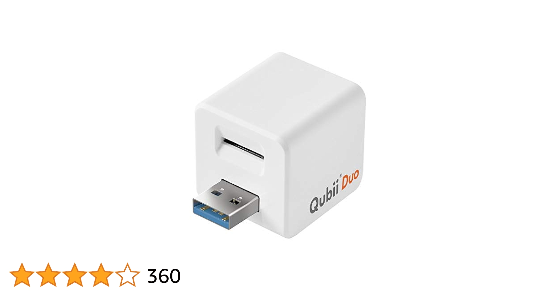 Amazon.co.jp: Maktar Qubii Duo USB Type A ホワイト 充電し